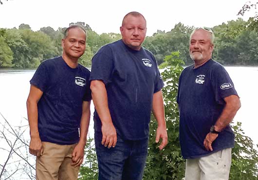 Key members of Marine Mechanical & Technology (shown left to right): Mike Gonzales, Darrell Wells and Chuck Childers.